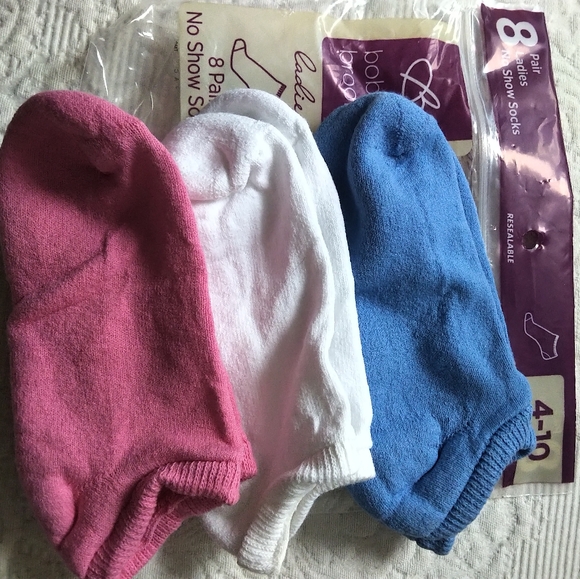 3 pr Sz 4-10 Bonnie Brooks socklets no show socks - Picture 1 of 4